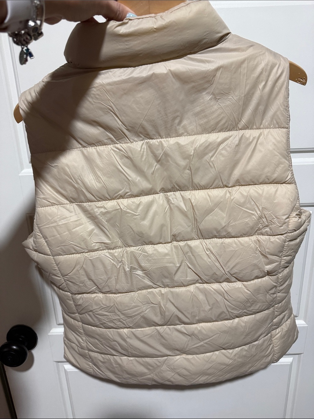 Boutique 9 Light Beige Quilted Puffer Vest fall - Picture 9 of 9